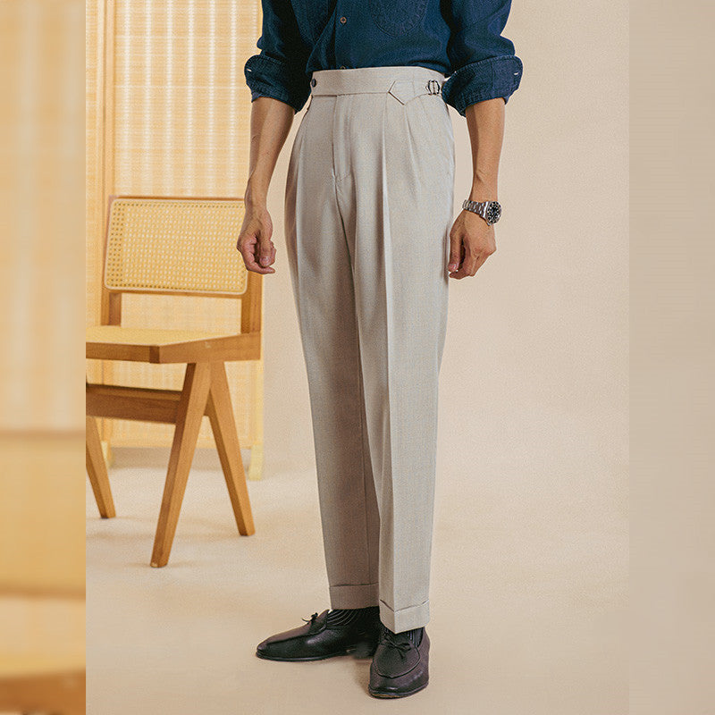 Dress Pants Paris Buckle Pendant Feeling For Men Ooho