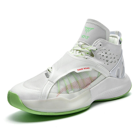Autumn And Winter High Top Velcro Thick Soled Basketball Shoes For Men Ooho