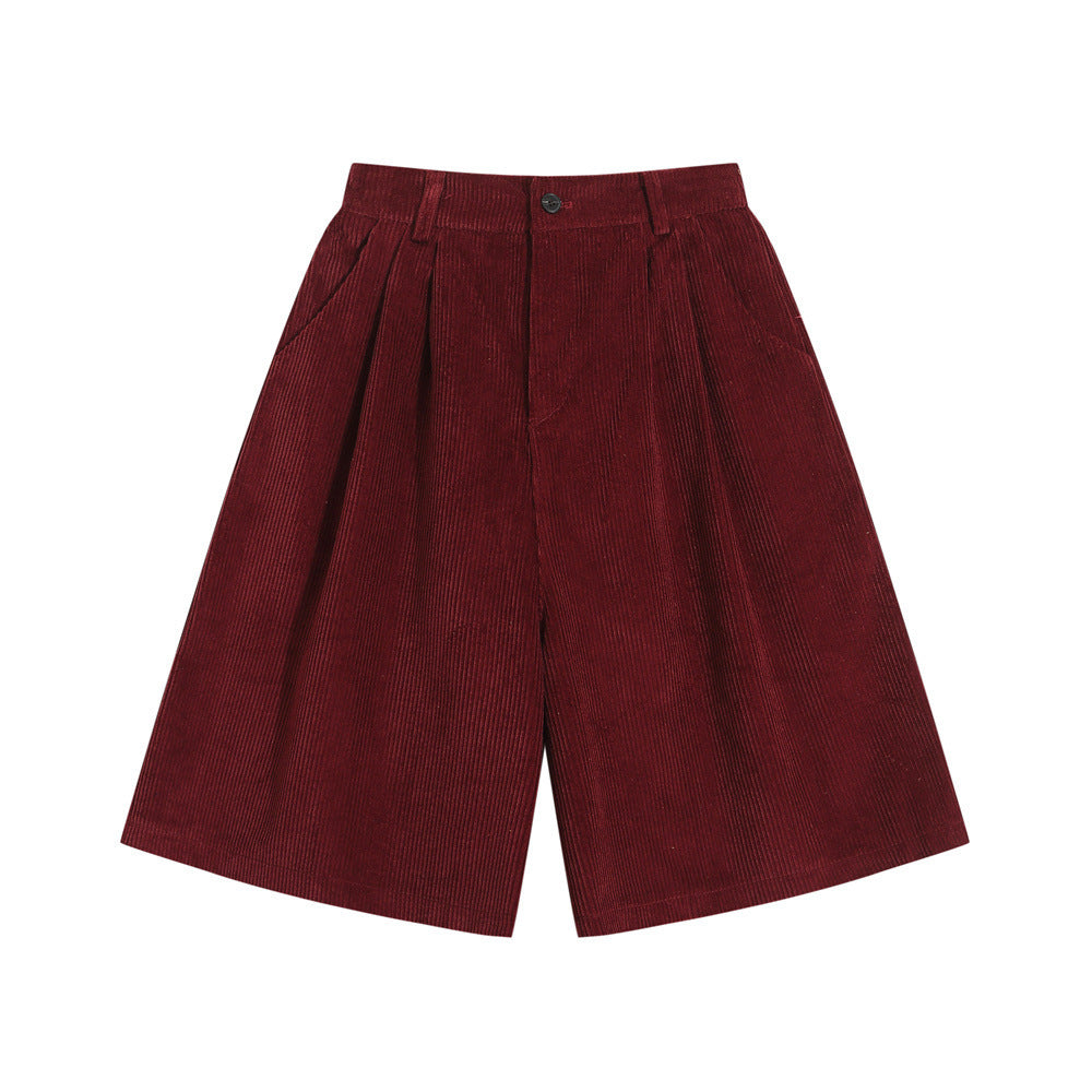 Fashion Personality Corduroy Loose Shorts Men Ooho