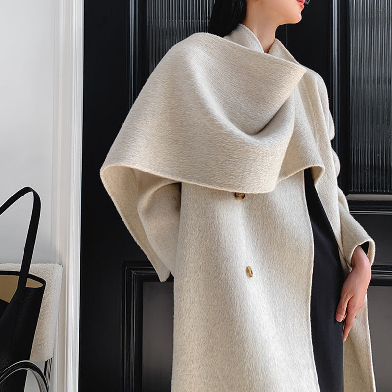 Handmade Reversible Cashmere Coat for Women - Luxurious & Stylish Outerwear Ooho
