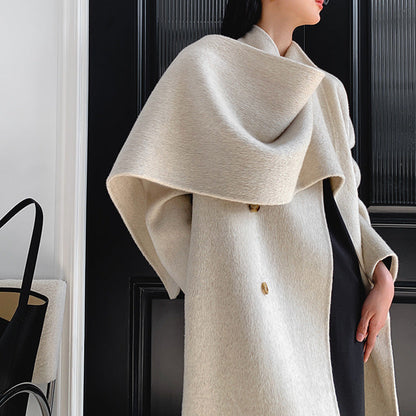 Handmade Reversible Cashmere Coat for Women - Luxurious & Stylish Outerwear Ooho