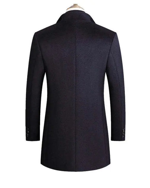 Woolen Coat Men Autumn And Winter Middle-Aged Men Ooho