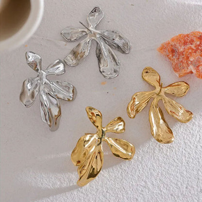 Fashion Metal Flower Earrings For Women Ooho