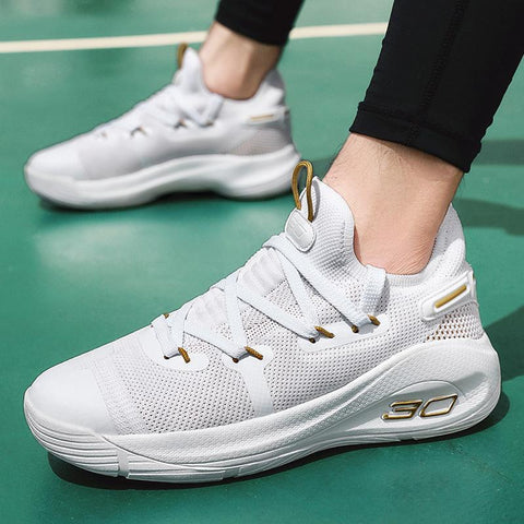 Low Top Basketball Shoes Men And Women Lightweight Shock Absorption Soft Bottom Ooho