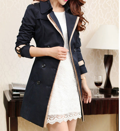 Ladies Autumn Trench Coat for Women | Stylish Winter Long Coat | Elegant Women's Outerwear for Fall & Winter Ooho