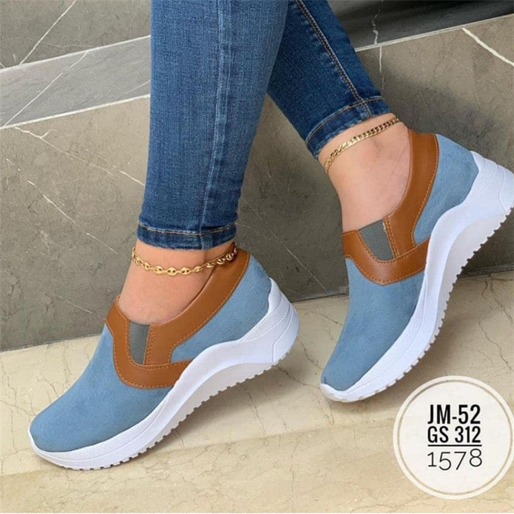 Flat Sneakers Women Breathable Walking Shoes Ooho