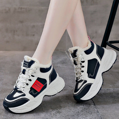 Winter Thermal Fleece-lined Sneakers Women Ooho