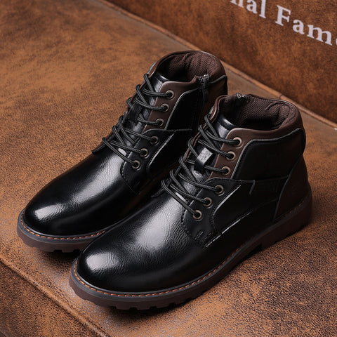 Men's Boots Motorcycle Boots Mid-calf Ooho