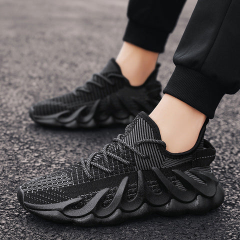 Fashion Sneakers With Wave Sole Cool Sports Shoes Men Ooho