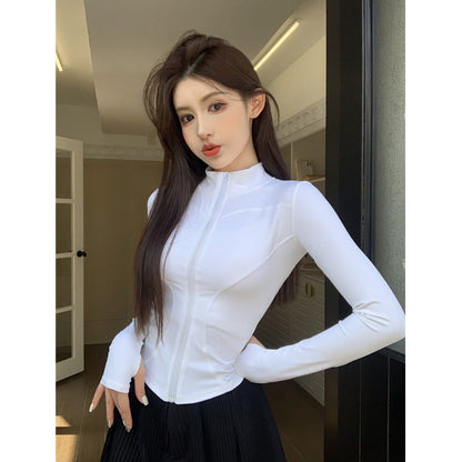 Women’s Summer Sun Protection Yoga Jacket – Lightweight Sports Coat for Outdoor Fitness Ooho