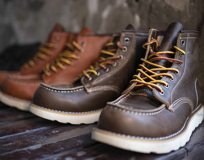 Retro Mark Head Work Boots Casual Martin Men Ooho