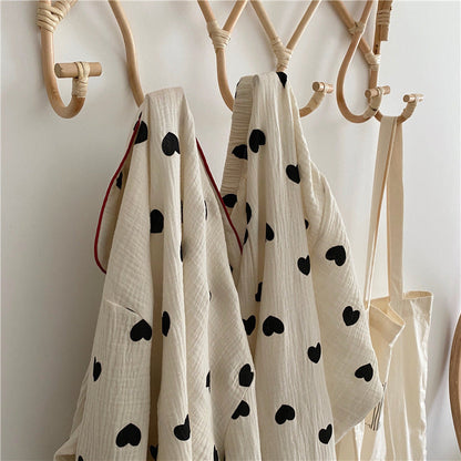 Long-sleeved Cardigan Love Home Service Two-piece Suit Ooho