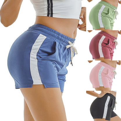 Summer Sports Shorts Gym Running Women Cycling Drawstring Shorts Workout Ooho