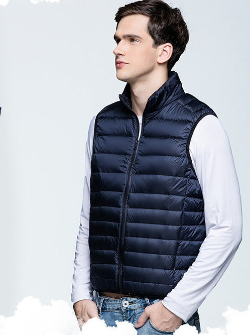 Men's Casual Fashion Simple Loose Cotton Vest Vest Men Ooho