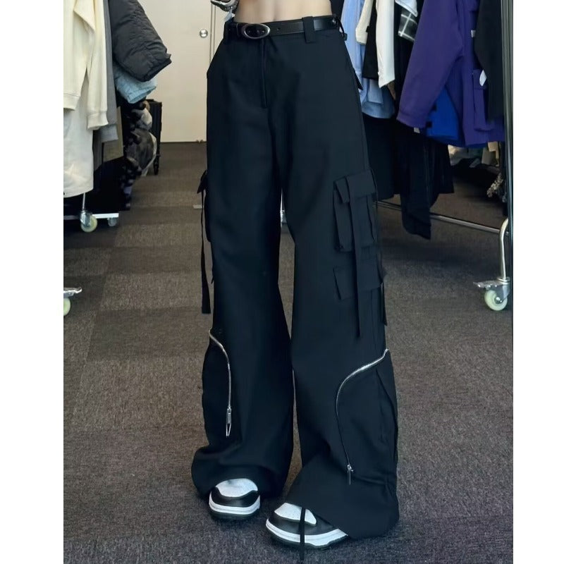 Women’s American-Style Black Casual Pants | Professional Working Wear Trousers for Comfort & Style Ooho