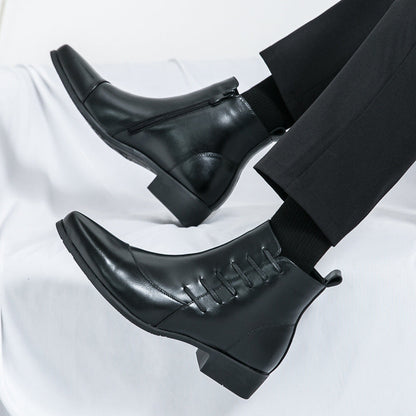 British Men Martin Boots Winter Ooho
