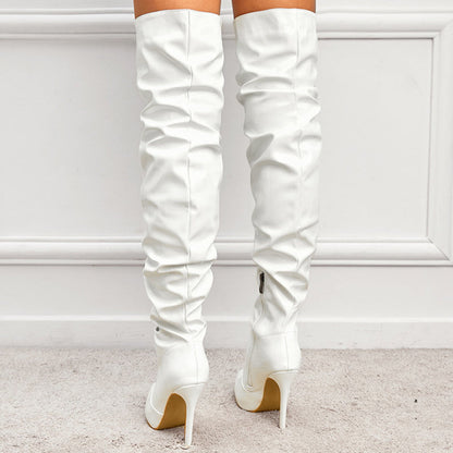 Knee High Long Boots Women Fashion Super High Heel Party Shoes Ooho