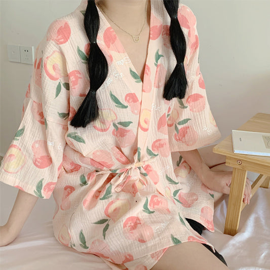 Pajama Sets Women Sweet Casual Simple Design Stylish Japanese Style