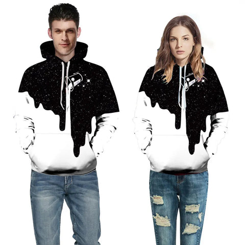 .3DPrint Halloween Milk Pullover Hoodies For Women Men Causa Ooho