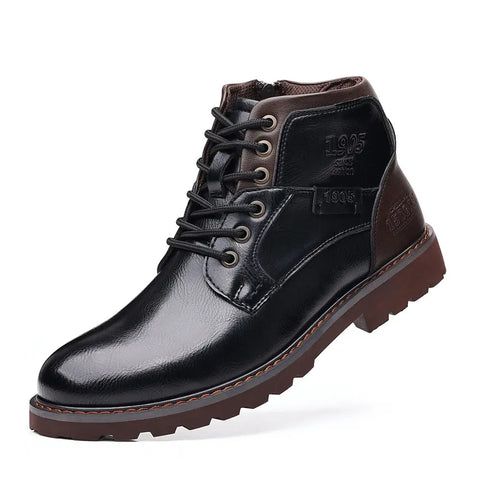 Men's Boots Motorcycle Boots Mid-calf Ooho 