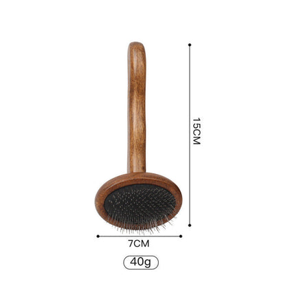 Pet Comb Solid Wood Antique Hair Removing Products Ooho