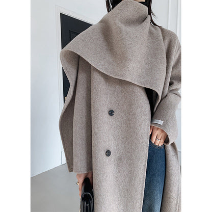 Handmade Reversible Cashmere Coat for Women - Luxurious & Stylish Outerwear Ooho
