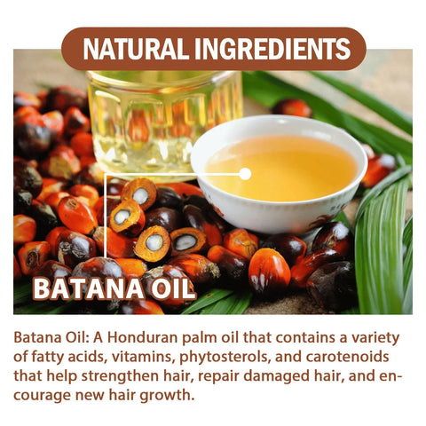 Batana Oil From Honduras - Get Fuller, Thicker, Healthier Hair - Great Gifts For Women  Men Conditioner Haircare Silky - Hair Nutrition Ooho