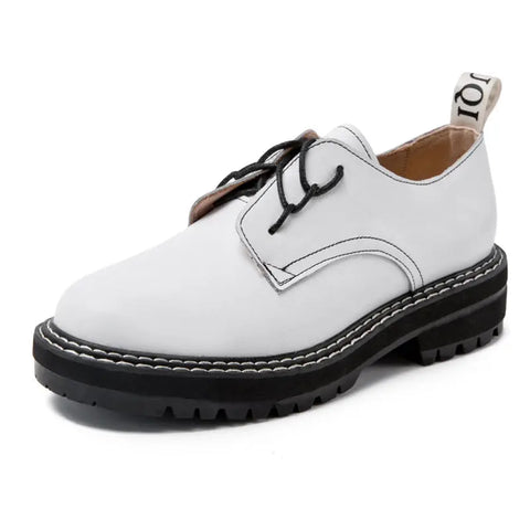 Korean All-match Women's Shoes Brock Oxford Shoes Ooho