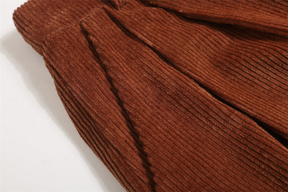 Fashion Personality Corduroy Loose Shorts Men Ooho