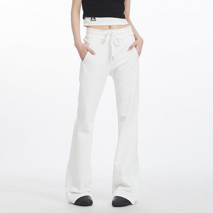 Niche Embroidered Skinny Sweatpants for Women | Low Waist Slim Fit Hot Girl Style Ooho