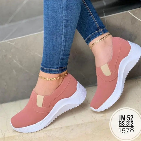 Flat Sneakers Women Breathable Walking Shoes Ooho