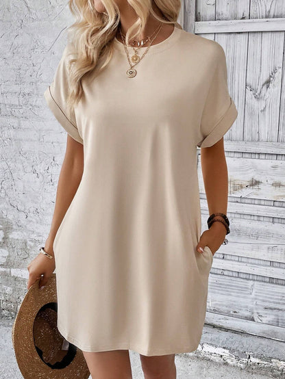 Solid Color Dress for Women | Elegant Casual Slim Fit Everyday Dress Ooho