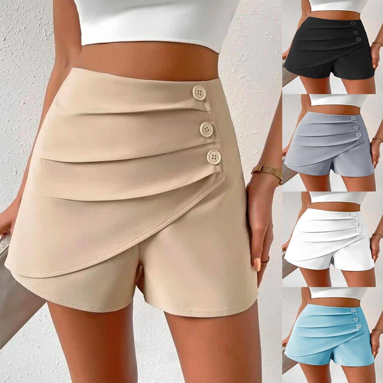 Chic Slim-Fit Light Shorts for Commuting – Comfortable & Stylish Ooho