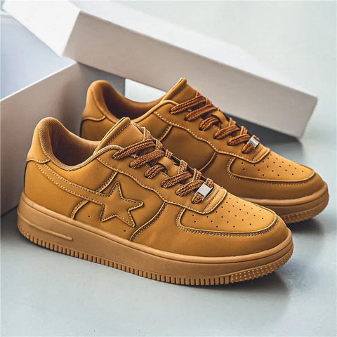 Thick Soled White Casual Sneakers For Men Ooho 
