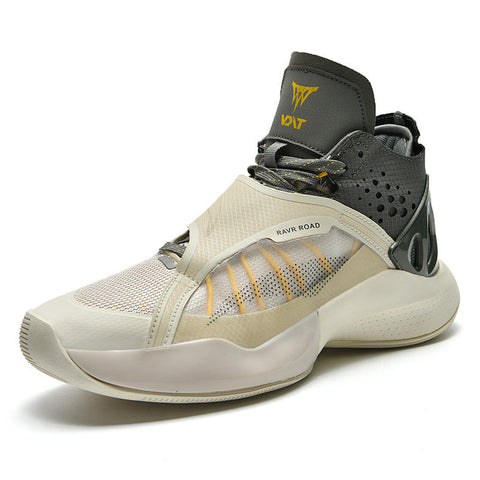 Autumn And Winter High Top Velcro Thick Soled Basketball Shoes For Men Ooho