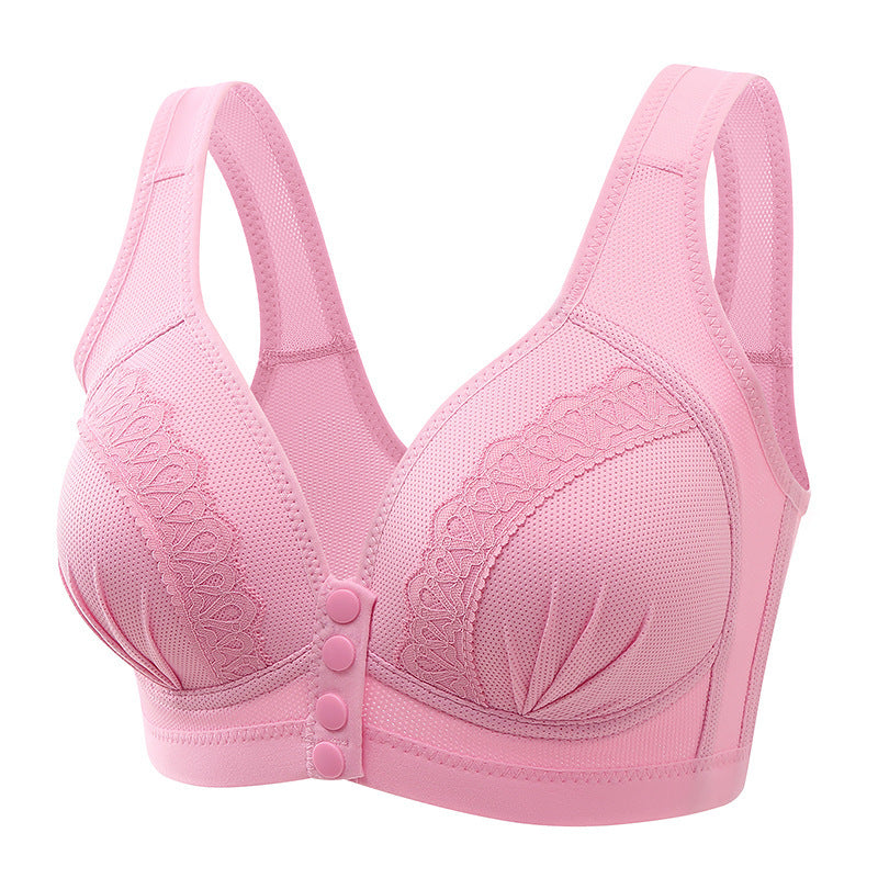 Bras For Women Front Closure Button Bra Wireless Bralette Push Up Brassiere Bra Tube Top Vest Underwear Ooho