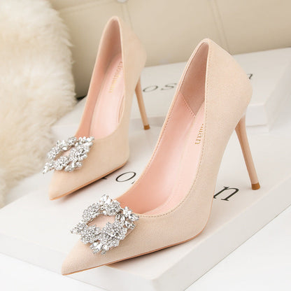 Women Pointed Toe Fashion High Heel Shoes Ooho