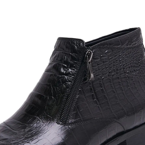 Trendy High-top Formal Business Leather Boots Ooho 