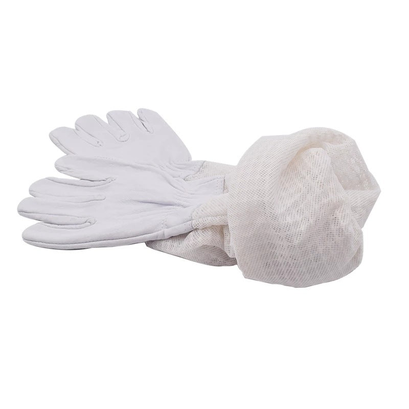 Protection Products Three-layer Breathable Mesh Sheepskin Anti-bee Gloves Ooho