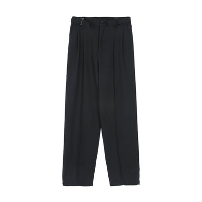 Non-iron Straight Suit Trousers Men Loose Casual Ooho