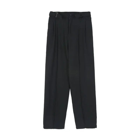 Non-iron Straight Suit Trousers Men Loose Casual Ooho