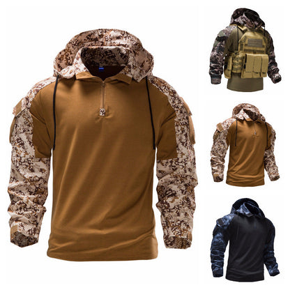Men's Military Field Outdoor Camouflage Jacket Detachable Ooho