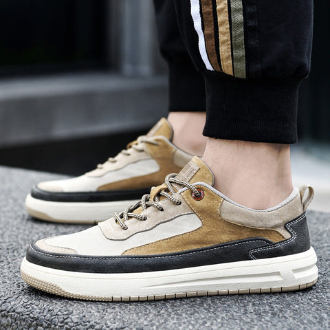 Men's Sneakers Flat Retro Sneakers Spring Low Top Ooho