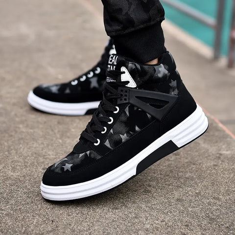 Casual Fashion Sneakers Men's Fleece-lined Sneakers Ooho 