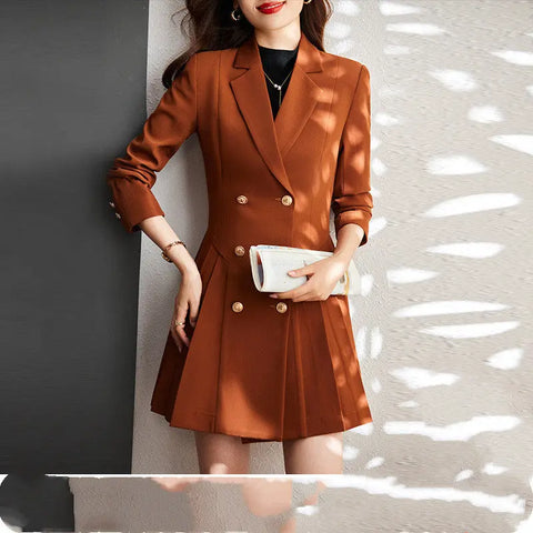 Women Professional Suit Trench Coat – Elegant Temperament Outerwear for Office & Casual Wear Ooho