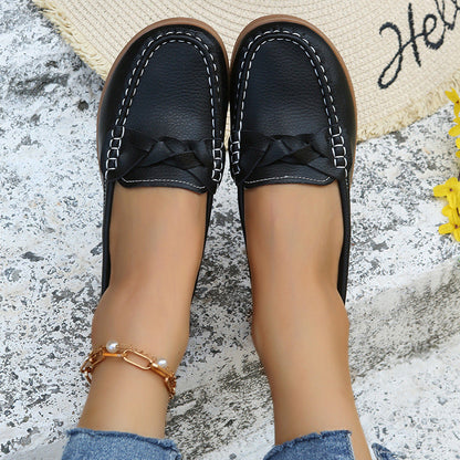 Women Flats Shoes Weave Design Soft Spring Summer Shoes Ooho