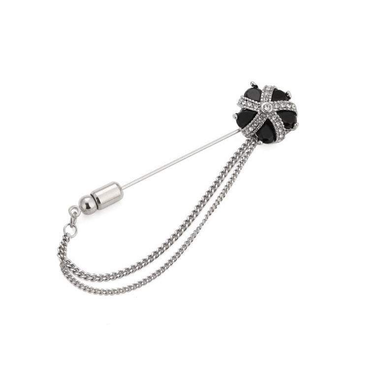 Men's Classy Noble Jewelry Brooches Men&Women Suit Shawl Lapel Pins Corsage Hat Shirt Collar Breastpin Party Daily Accessory Ooho
