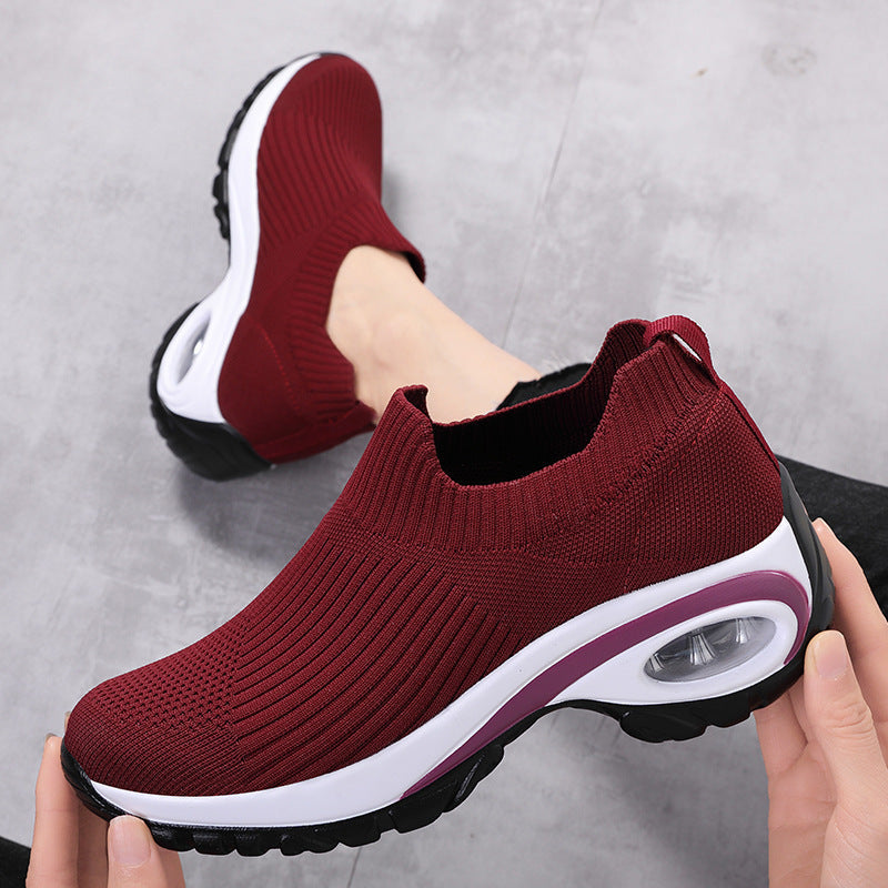 Sneakers Women Air Cushion Mesh Breathable Running Sports Shoes Ooho