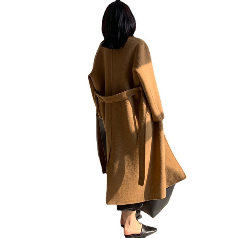Handmade Reversible Cashmere Coat for Women - Luxurious & Stylish Outerwear Ooho