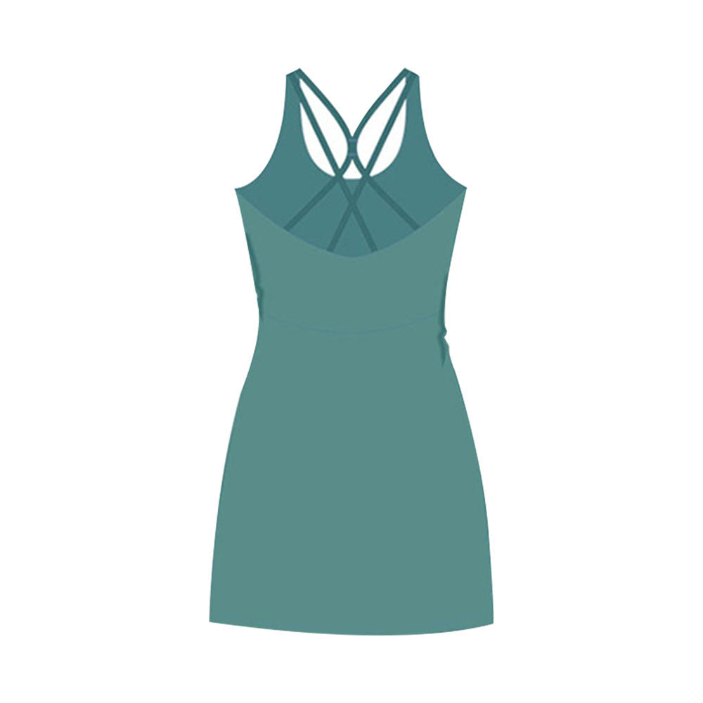 Women's Breathable Sports Skirt with Culottes | Anti-Glare Yoga Skirt for Workout & Tennis Ooho